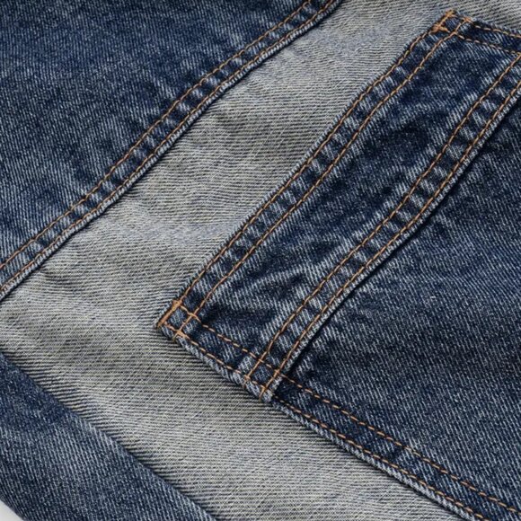 Women's Vintage Cargo Denim Jeans - Picture 3 of 5